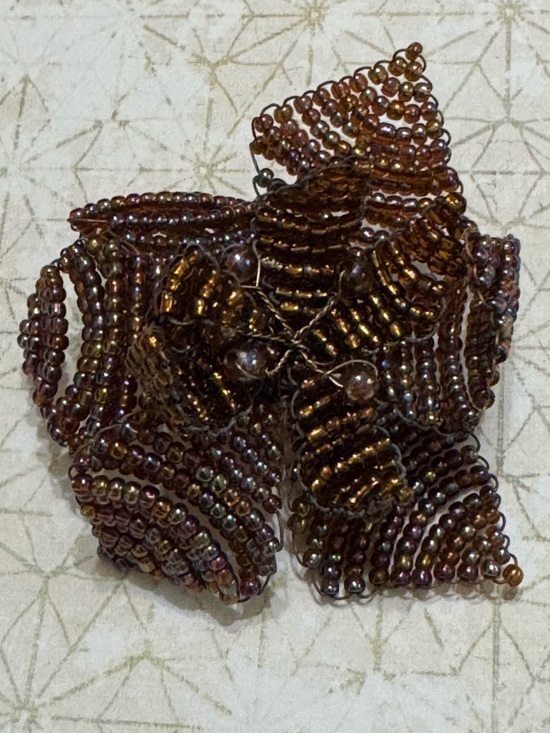Lee Angel Jewelry - LEE ANGEL BEADED FLOWER PIN BROOCH